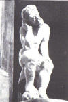 Chrystus Frasobliwy. Rzeźba J. Zagórskiego z 1864r. (fot. H. Gawarecki 1959, neg. 6048 WKZ Lublin)